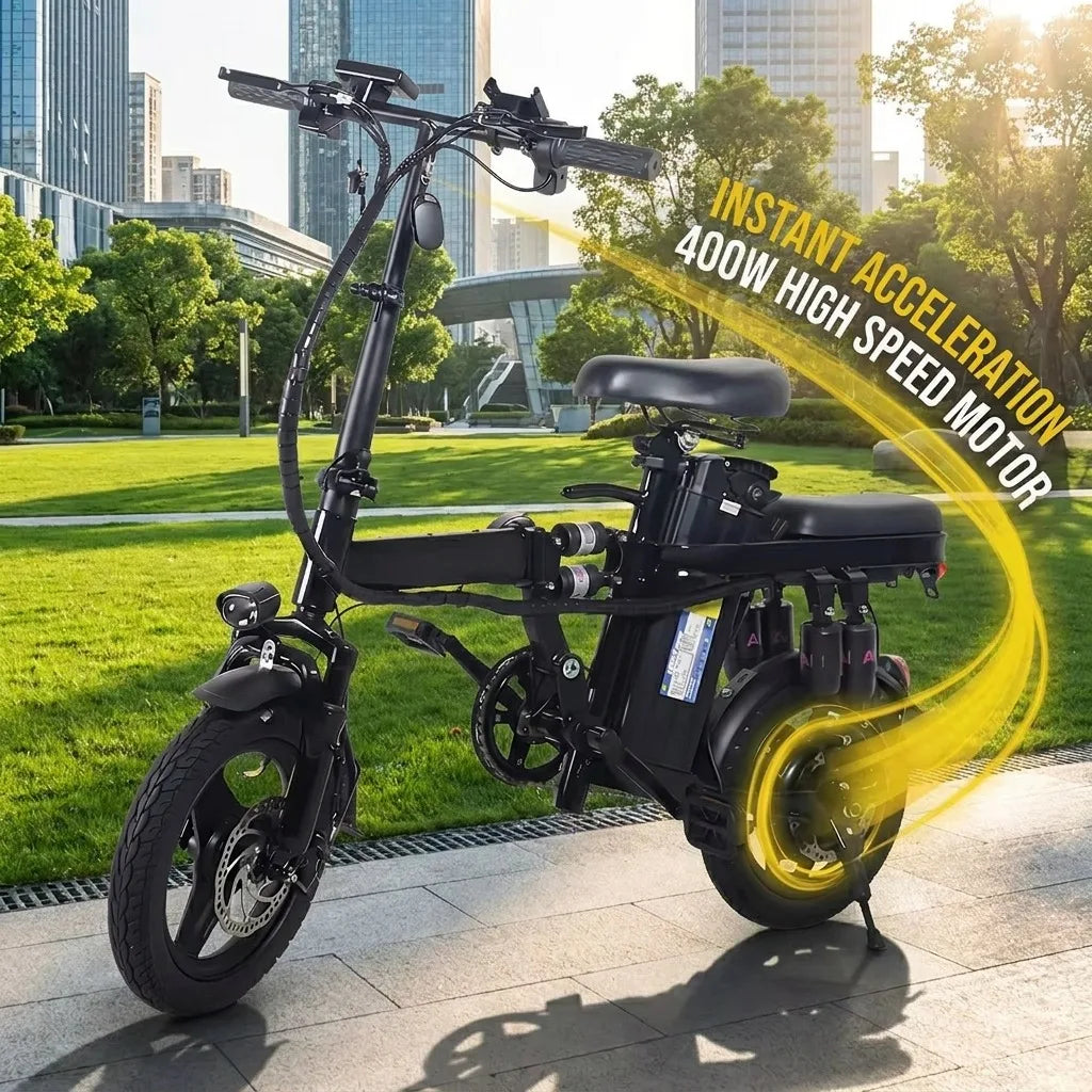 Electric Folding Bike A10-1 400W Motor And Removable 48V Battery