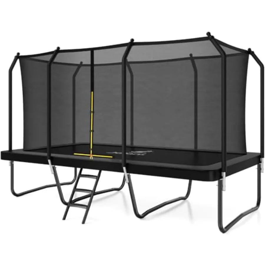 Outdoor Rectangle Trampoline With Galvanized Steel Frame And Safety Net