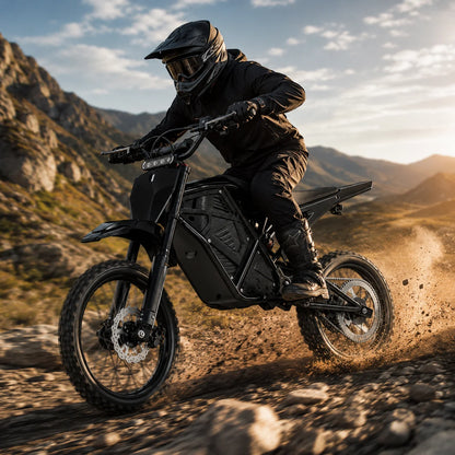 3000W Peak Power Electric Dirt Bike with Dual Suspension