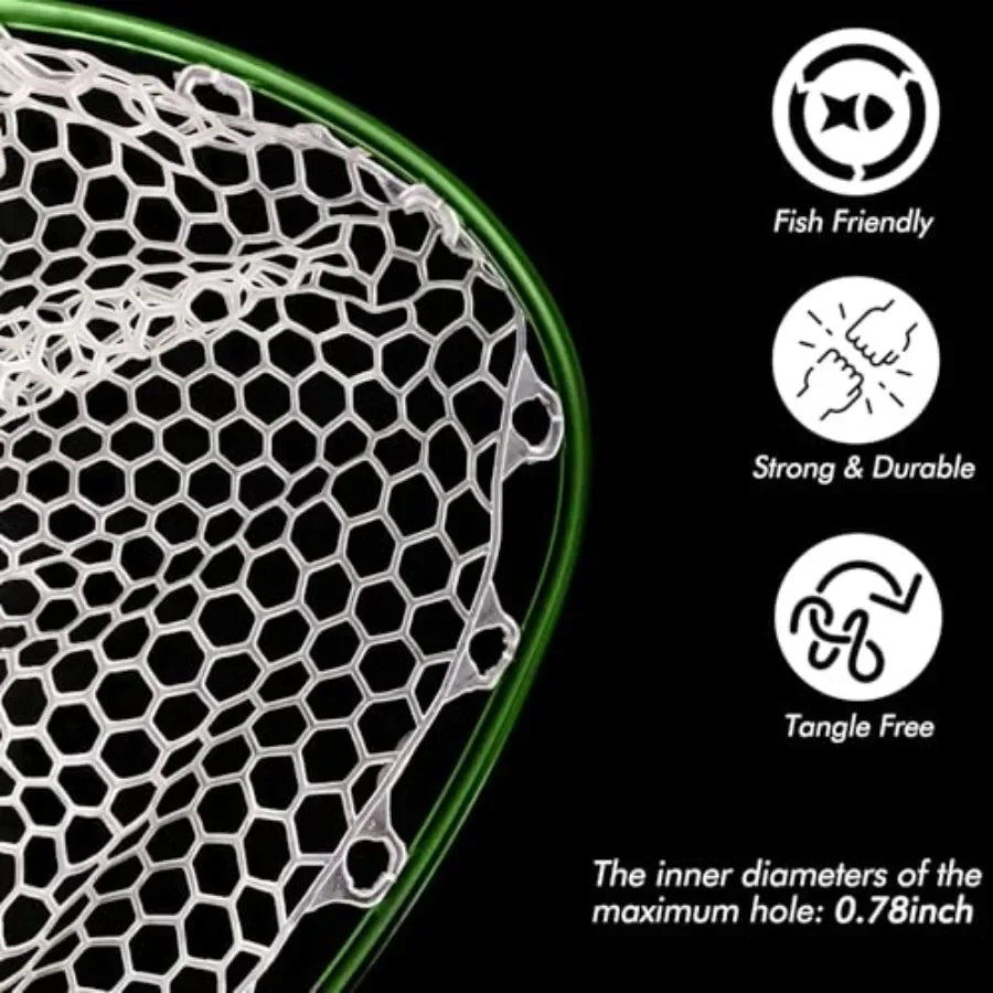 Fly Fishing Landing Net for Trout with Carbon Fiber Frame