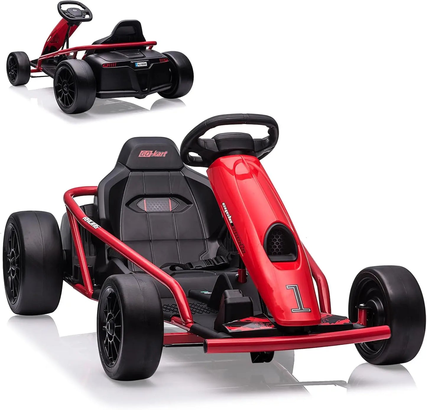 HiMISS Ride On Go Kart Dual 300W Motors 24V For Kids