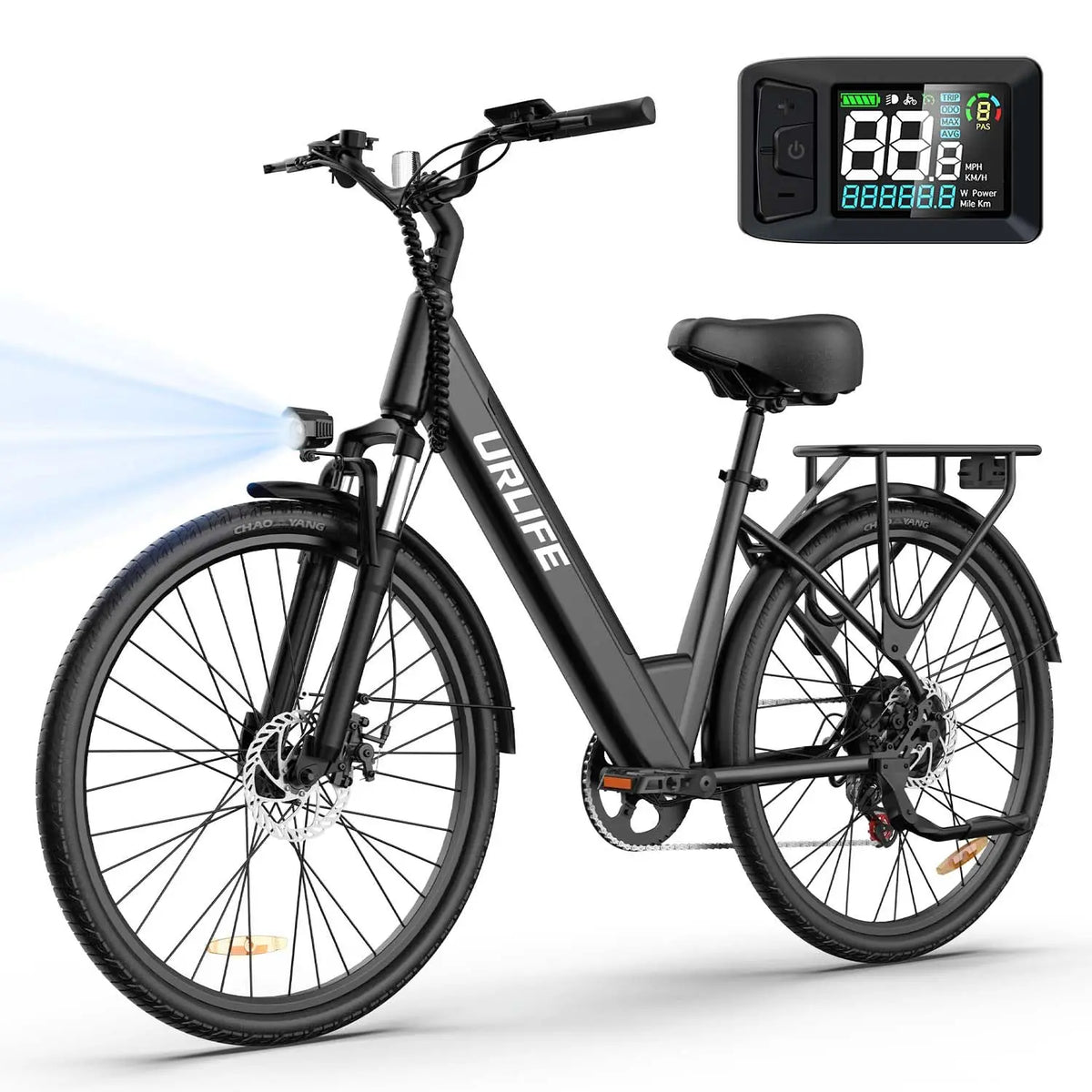 URLIFE Electric Commuter Bike 750W Brushless Motor 48V Removable Battery