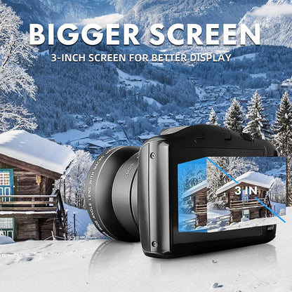 NBD 4K Digital Camera Ultra HD Vlogging Wide Angle