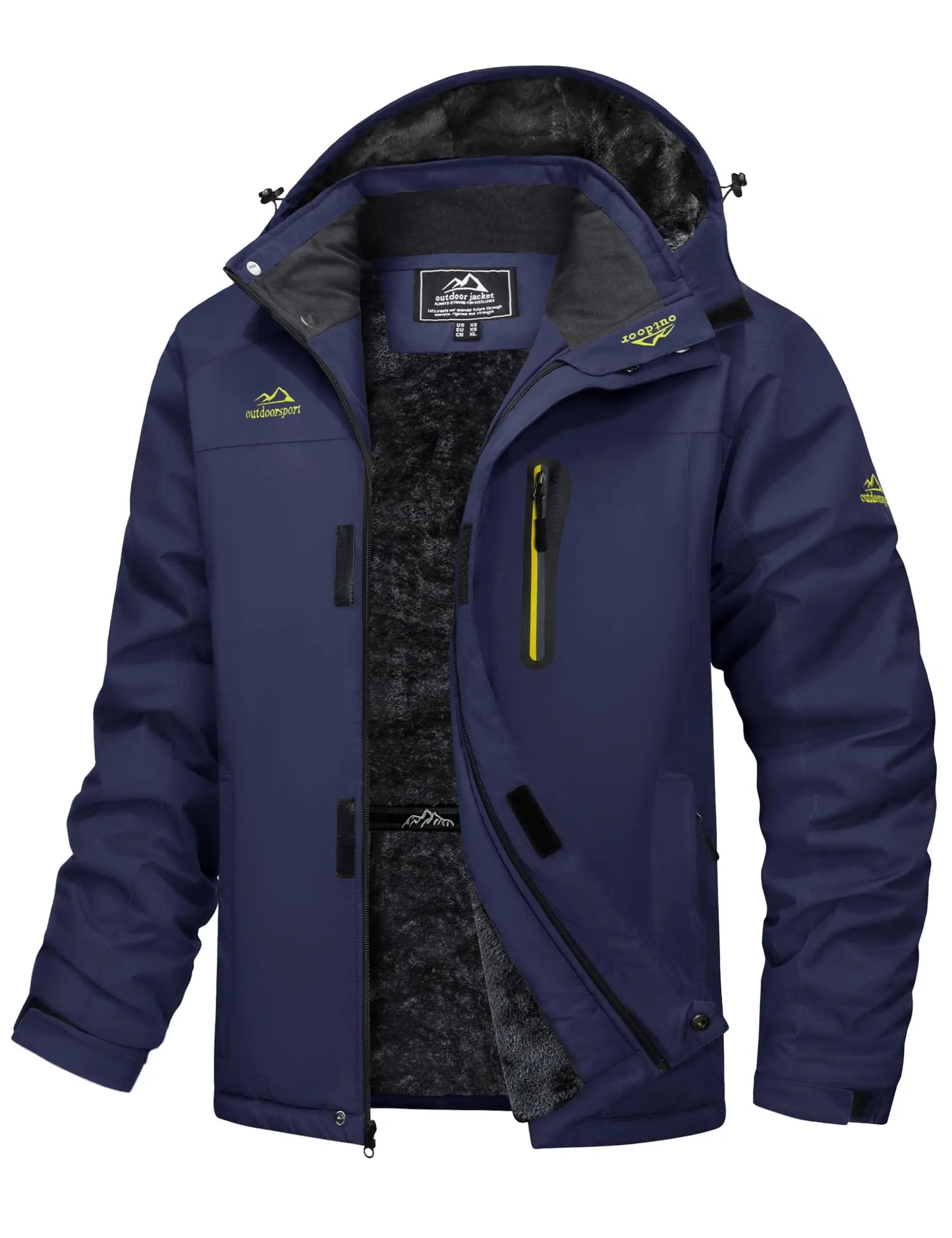 Cavva Men's Waterproof Fleece Lined Winter Parka Jacket