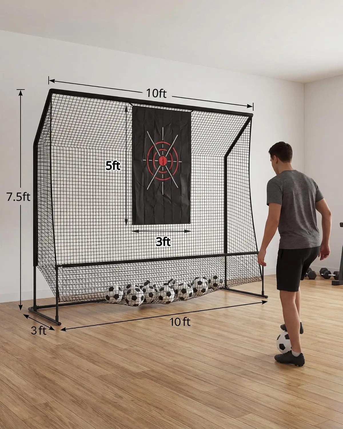 HiMISS Golf Practice Net Indoor Outdoor Swing Trainer Carry Bag