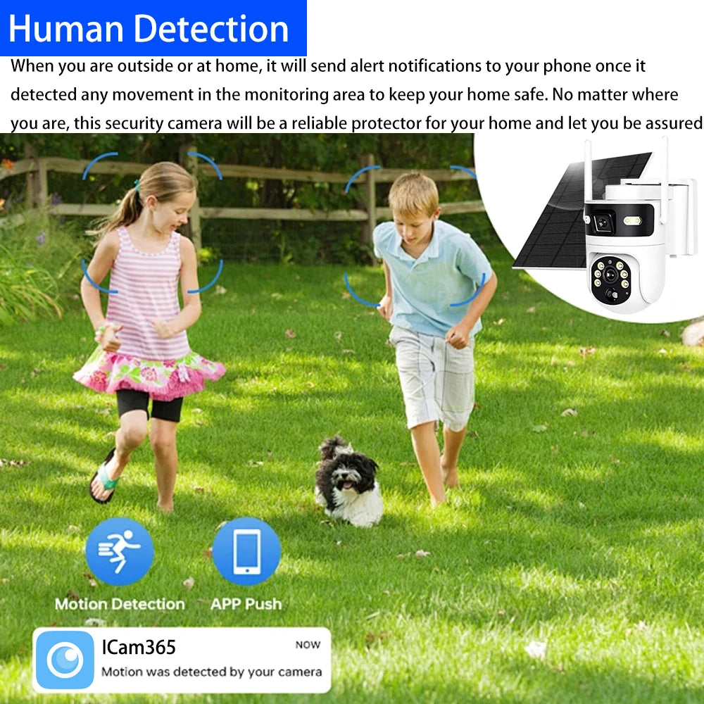 MvpSecam 8MP 4K PTZ Solar 4G IP Camera Outdoor Security