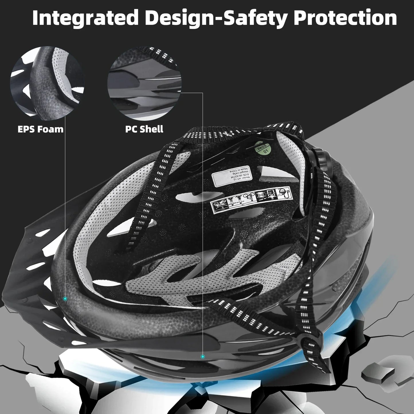 Road Bike Helmet with Detachable Visor Cycling Helmet Adult Men Women MTB Bicycle Helmet CE Certified Safety