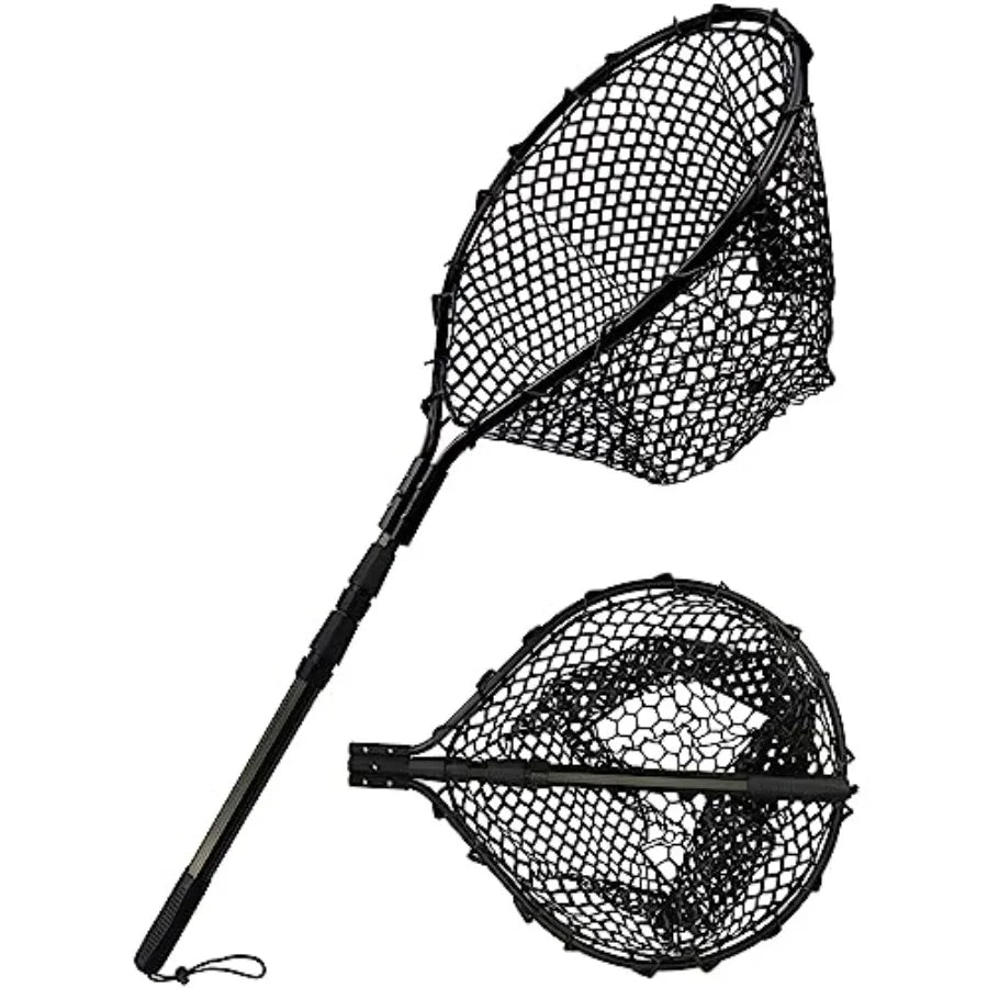 Kayak Fishing Net With 70 Telescoping Handle And Rubber Coated Frame