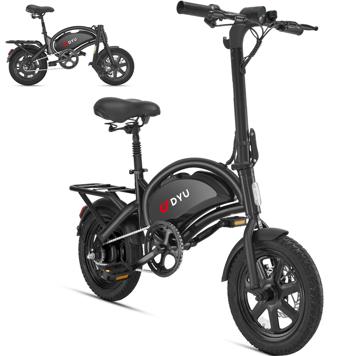 Dyu D3F Portable Folding Electric Bike With 500W Motor