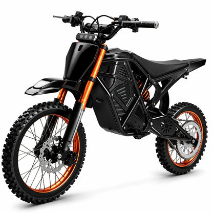 3000W Peak Power Electric Dirt Bike with Dual Suspension