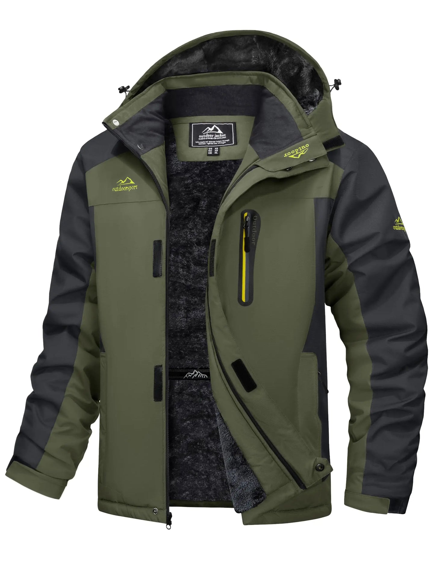 Cavva Men's Waterproof Fleece Lined Winter Parka Jacket