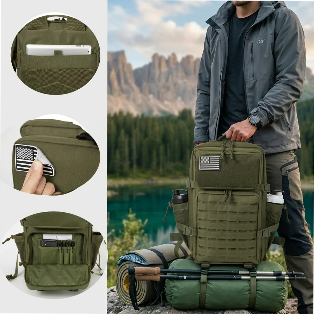 ReFire Gear Molle Tactical Backpack For Camping And Travel