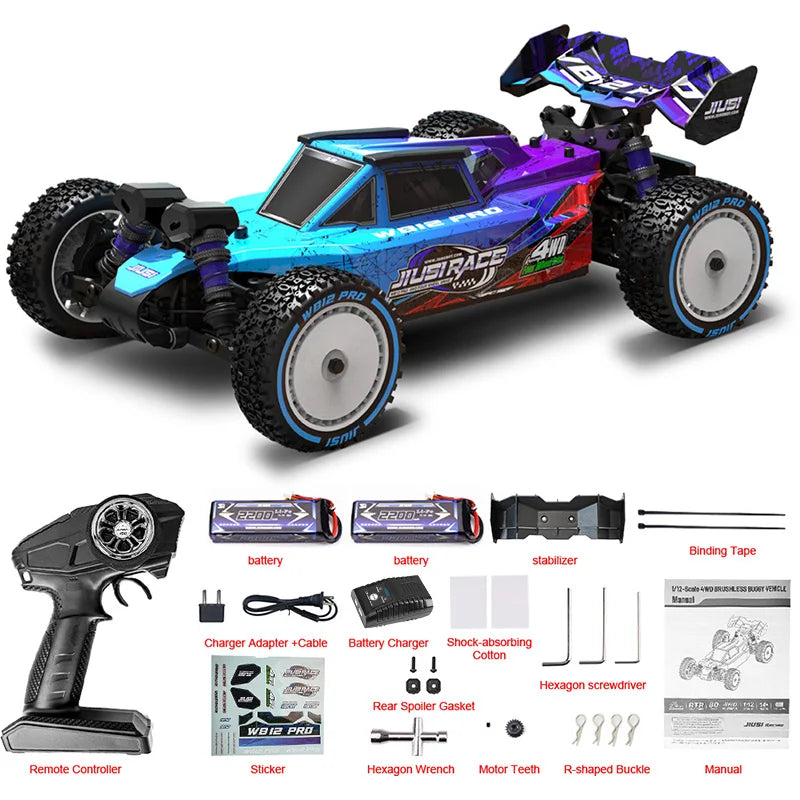 JIUSI WB12 Pro 4WD Brushless RC Car Off Road Racing