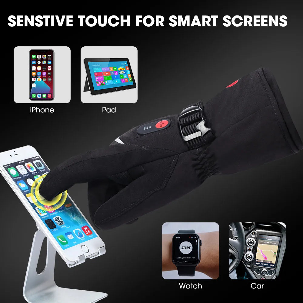 Savior Heated Rechargeable Electric Waterproof Winter Gloves