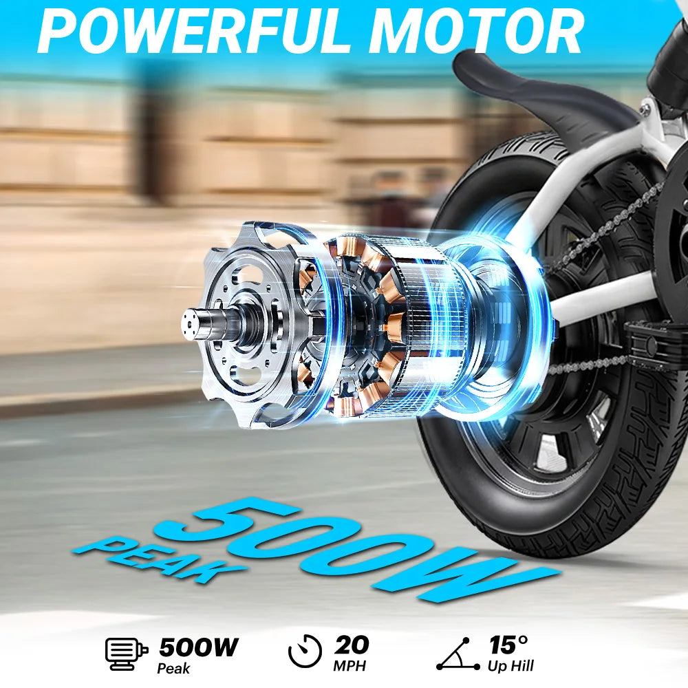 DYU X1 350W Motor Folding Electric Bike For Commuters