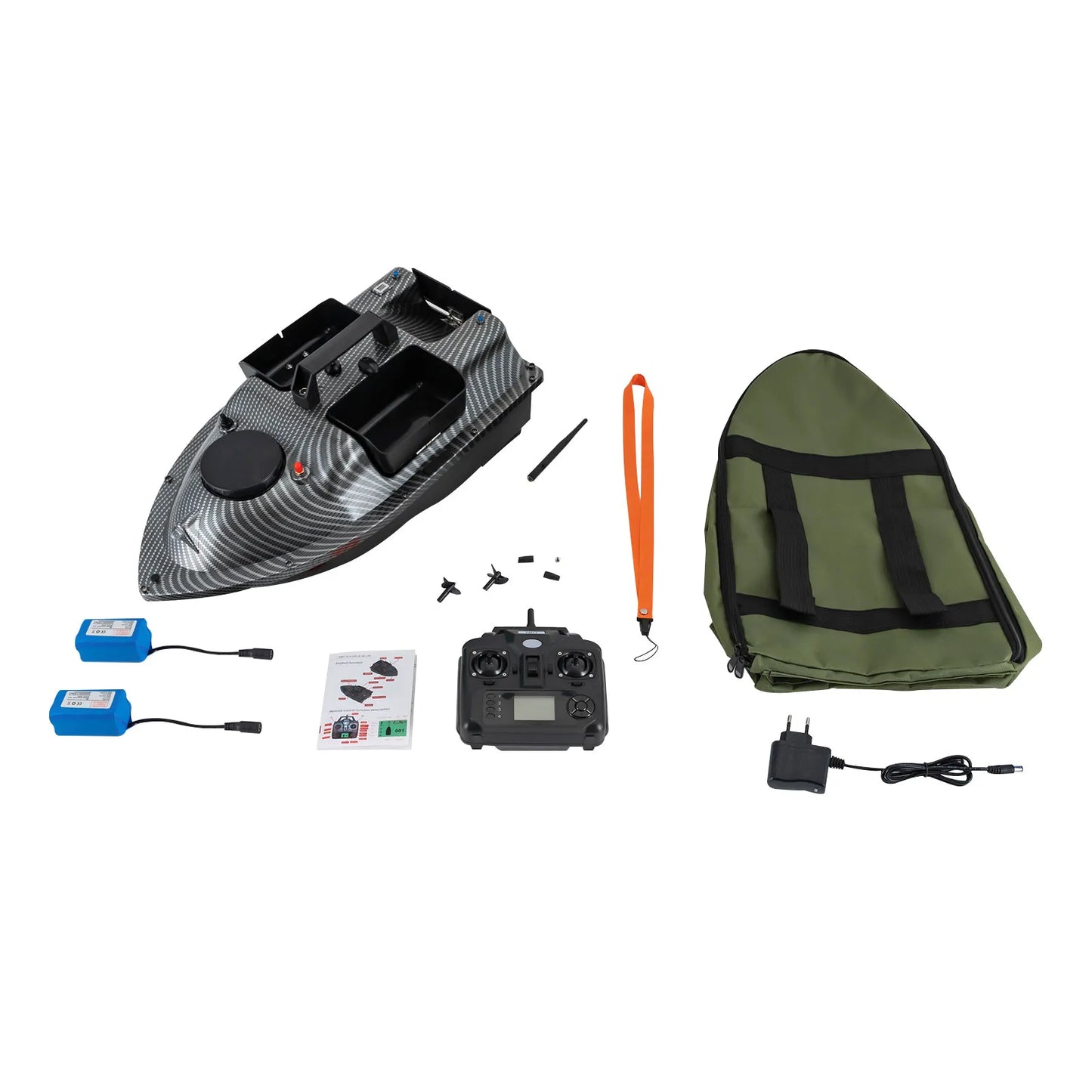 Rechargeable GPS Fishing Bait Boat With Two Batteries