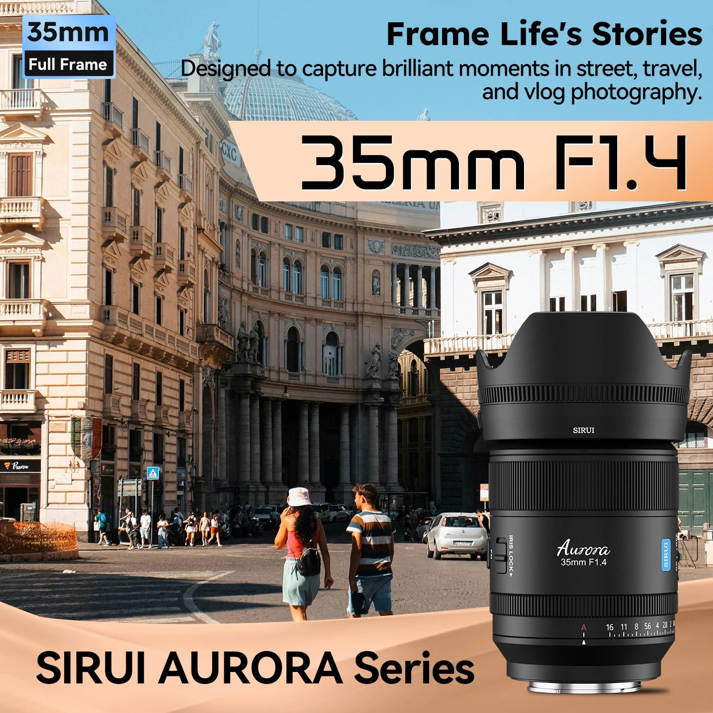 SIRUI Aurora 85mm F1.4 AF Lens For Sony E Fullframe