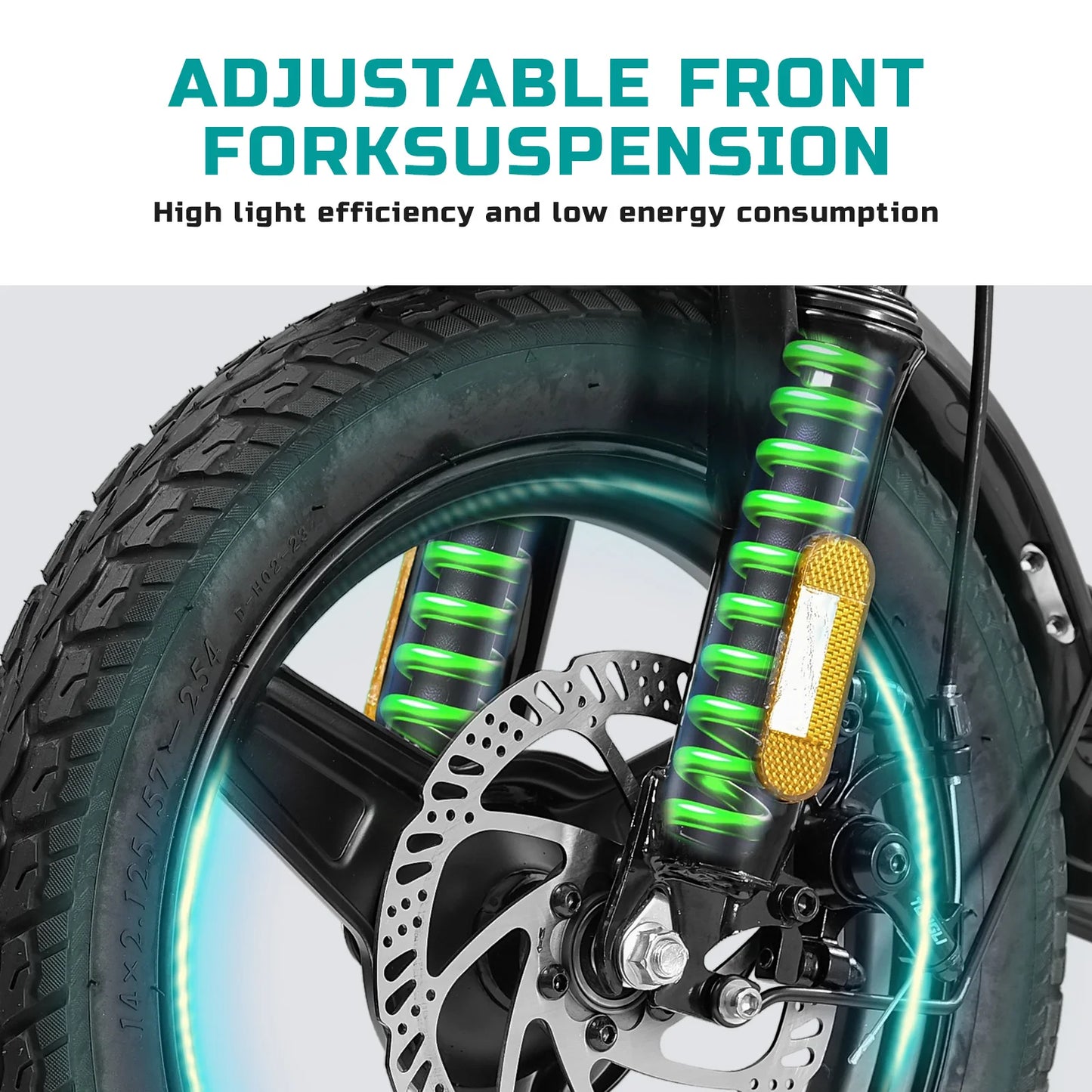 Furider 560W Folding Electric Bike With 48V Removable Battery