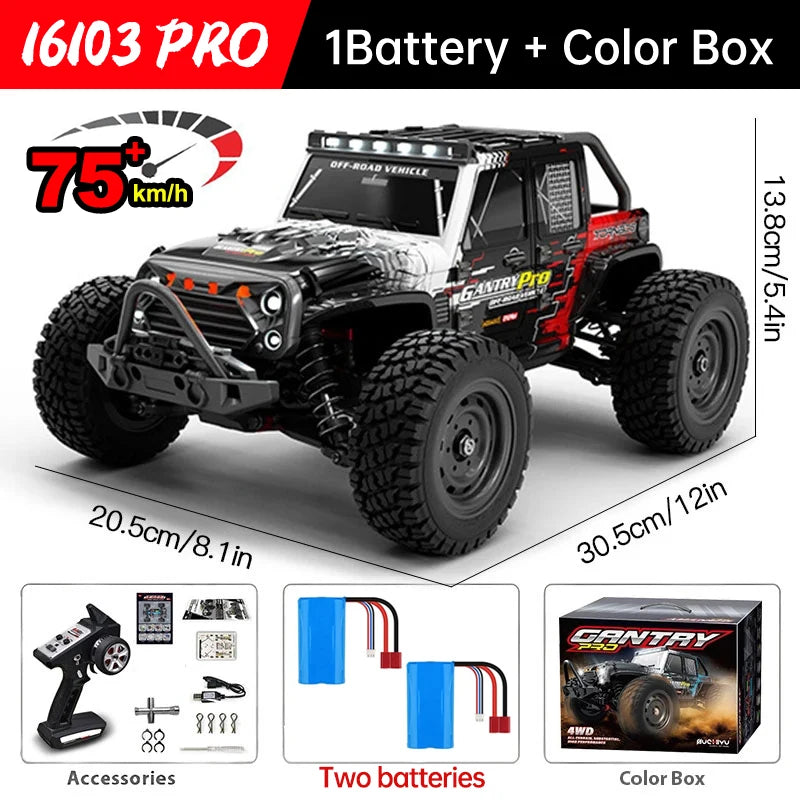 WLtoys 16101 Pro 4WD RC Car With High Speed Performance
