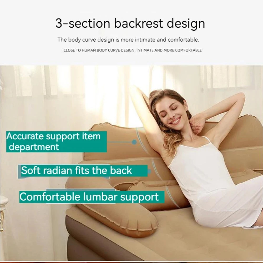 Inflatable Mattress For 2 Persons Camping Indoor Outdoor Comfort