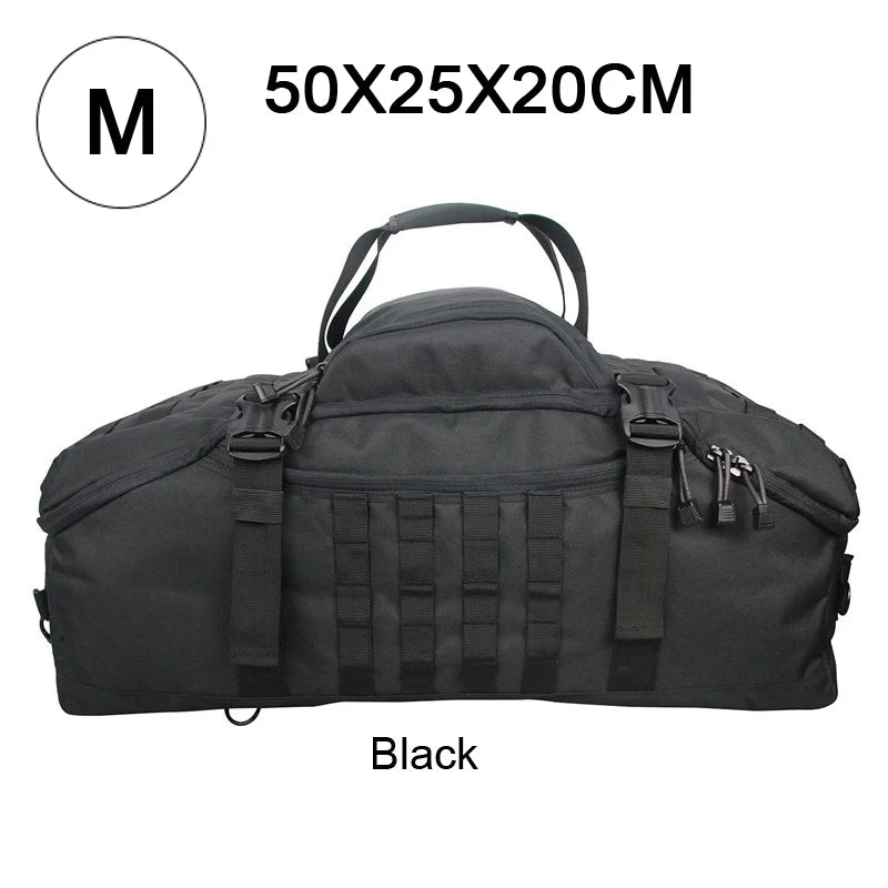 LQARMY Outdoor Mountaineering Bag MOLLE Tactical Backpack Hiking Duffel Bag