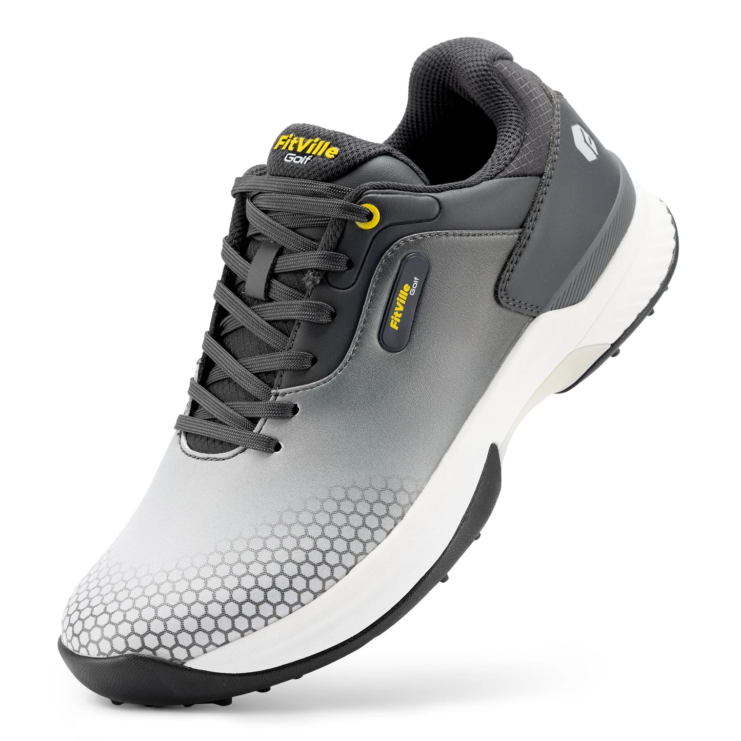 Fitville Mens Wide Golf Shoes Non Slip Comfort Swollen Feet
