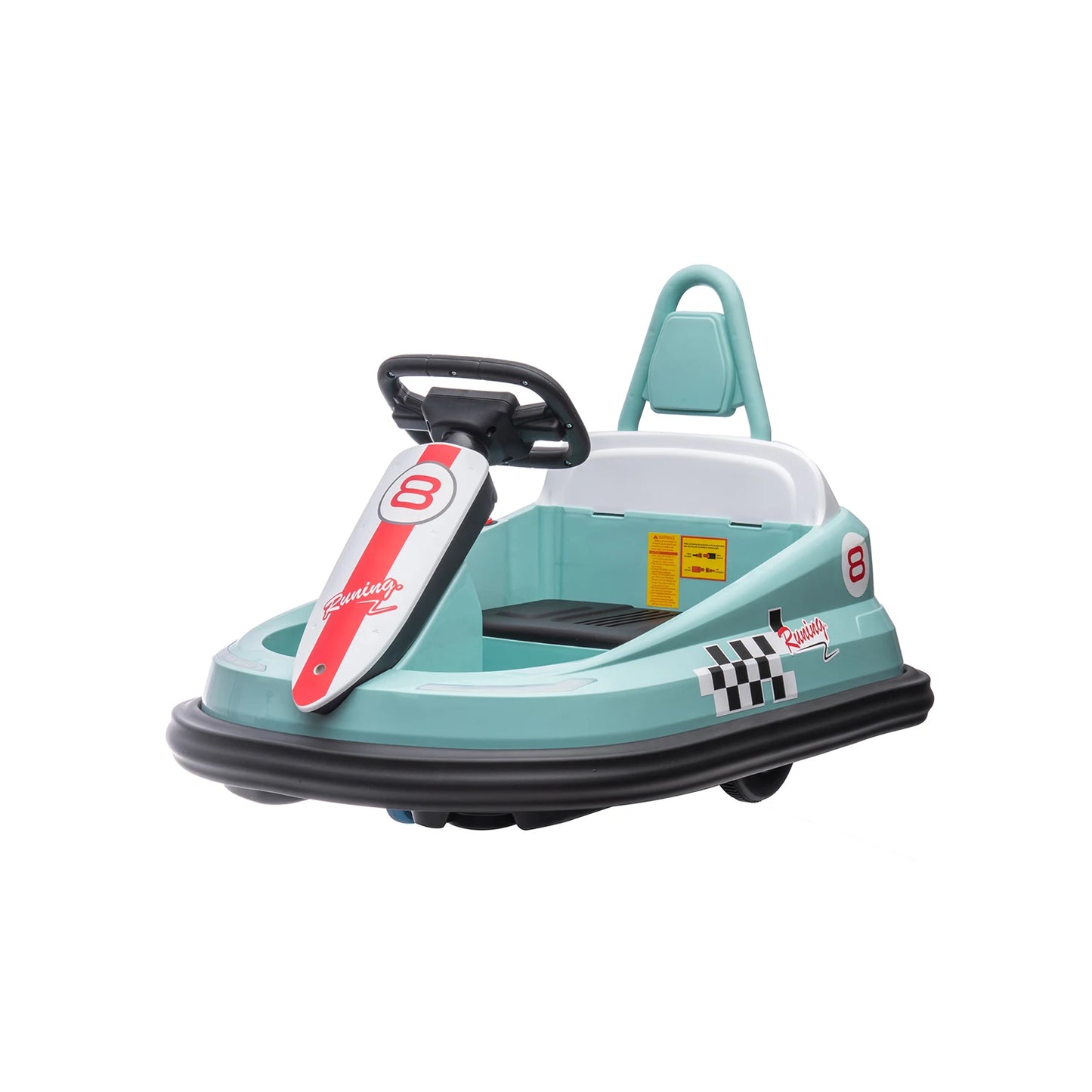 HiMISS 6V Toddler Bumper Car Ride On Toy With Spin
