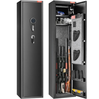 SucceBuy Digital Keypad Rifle Gun Safe with Removable Storage Shelf