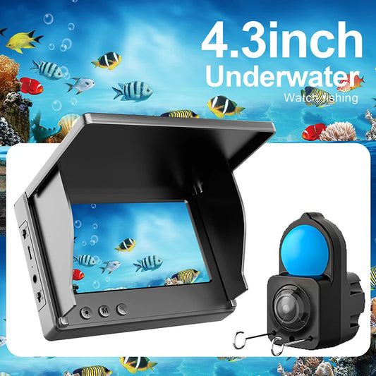 IP68 Underwater Fishing Camera With Monitor Depth Finder Night Vision