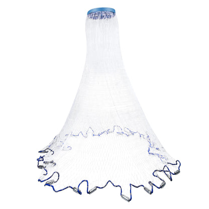 Saltwater Cast Net With Small Mesh Aluminum Sinker