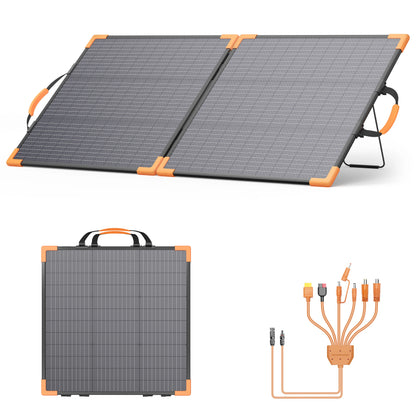 MHPOWOS Foldable Bifacial Solar Panel Charger for Camping and RV