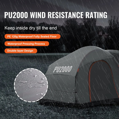 SucceBuy SUV Camping Tent With Rain Layer And Carry Bag