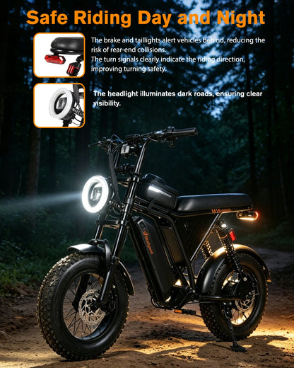 Bodywel M16 Pro Fat Tire Electric Bike With Removable Battery