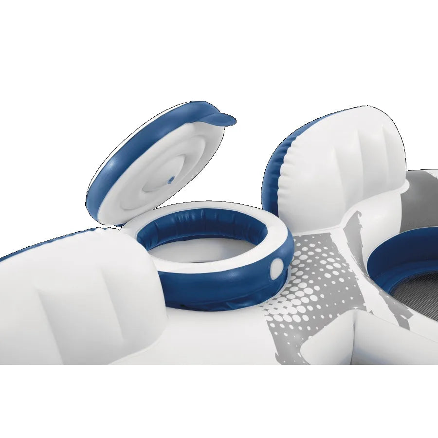 River Run Inflatable Water Tube with Cooler and Quick Connects