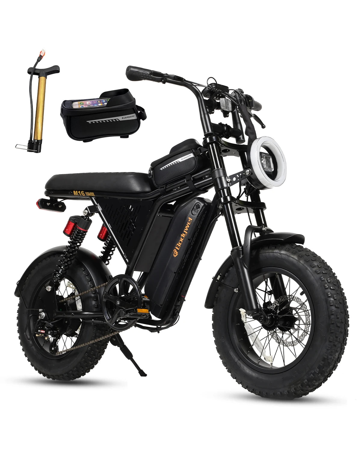 Bodywel M16 Pro Fat Tire Electric Bike With Removable Battery