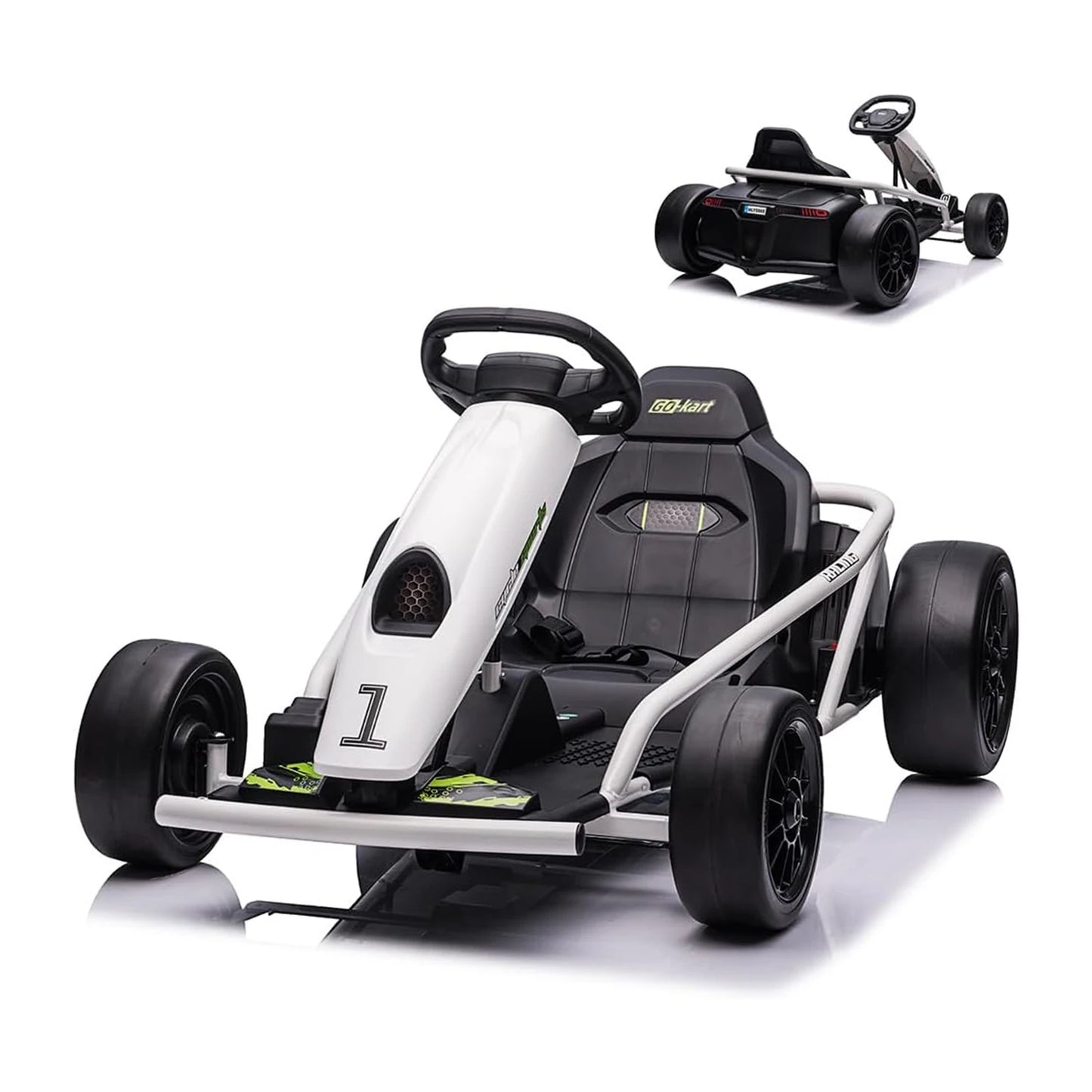 HiMISS Ride On Go Kart Dual 300W Motors 24V For Kids