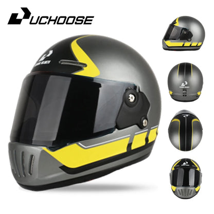 UCHOOSE Retro Motorcycle Helmet DOT Open Face Classic Style