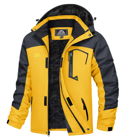 Cavva Men Water Resistant Fleece Lined Winter Ski Jacket