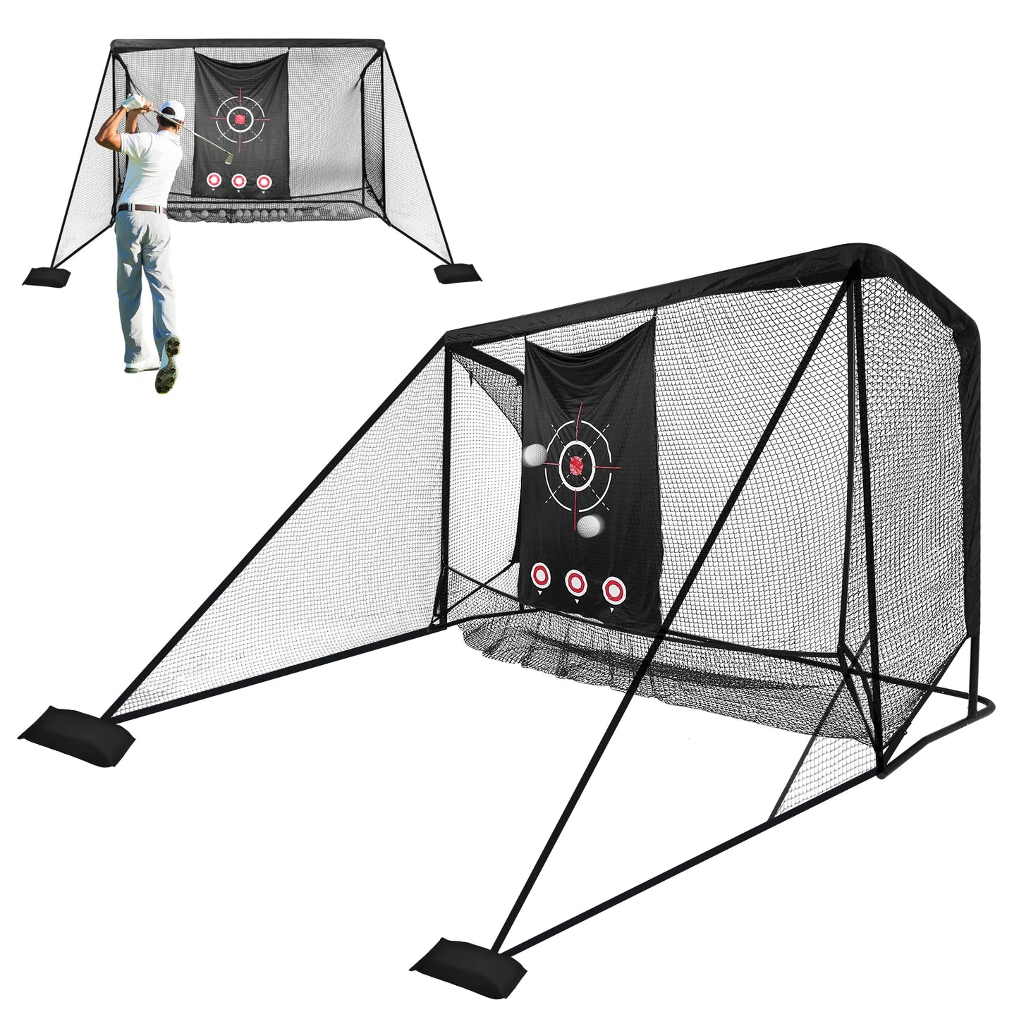ATUOTIN Golf Cage Net Heavy Duty Hitting Practice Net