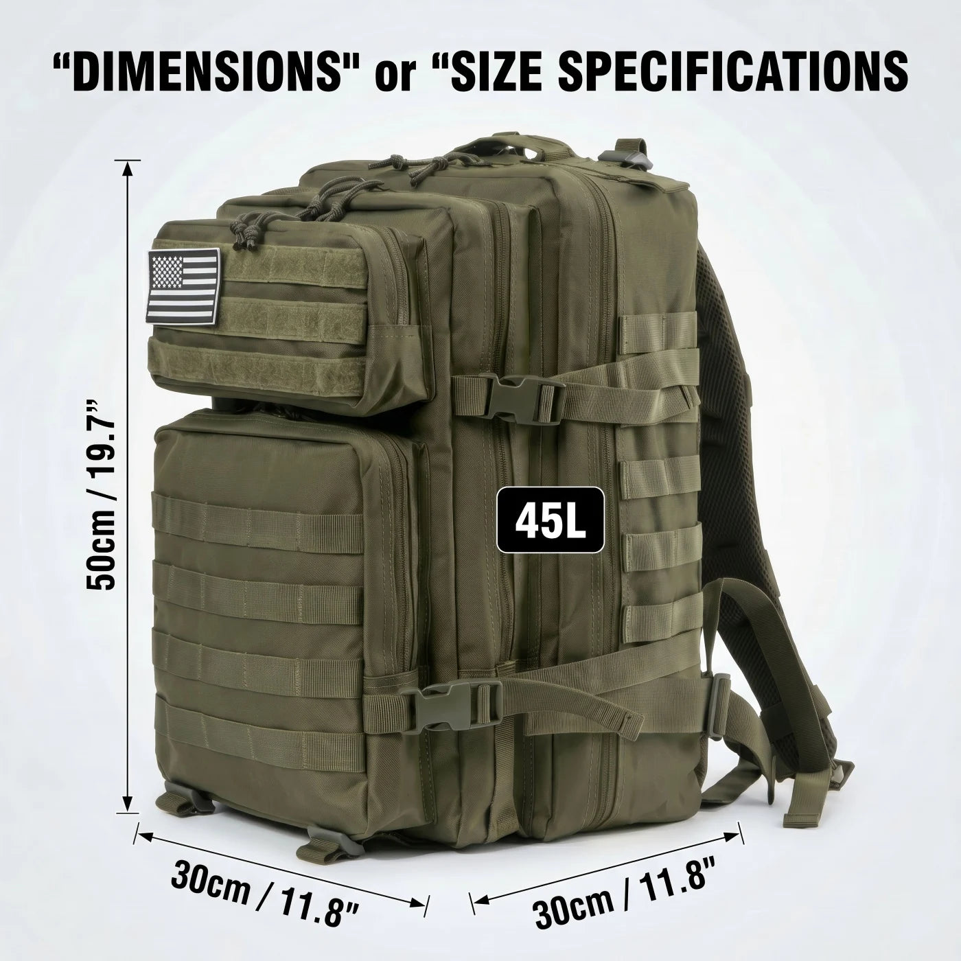 ReFire Gear Tactical Molle Backpack With Large Capacity And Pockets