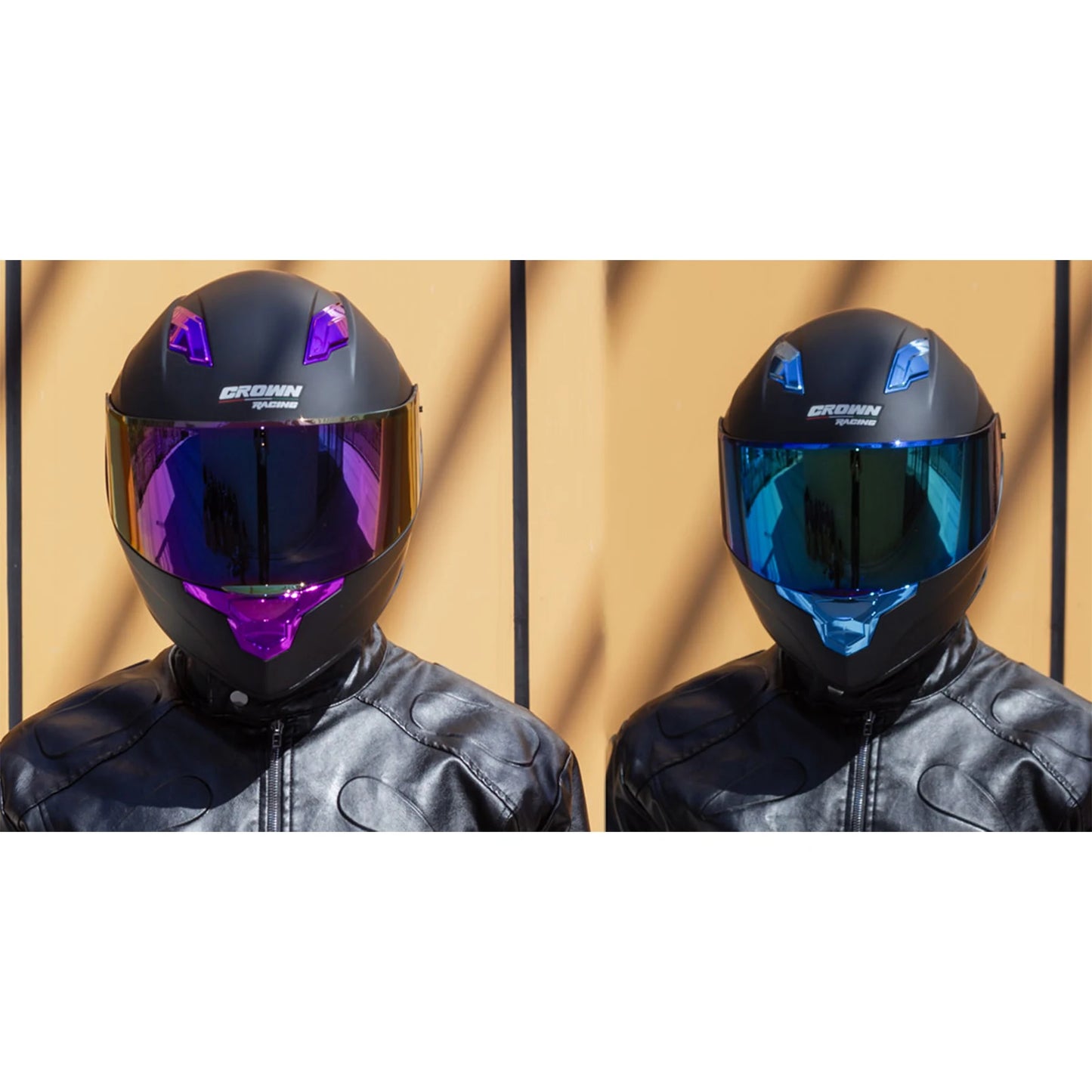 Crown Racing F700 Full Face Motorcycle Helmet DOT FMVSS 218