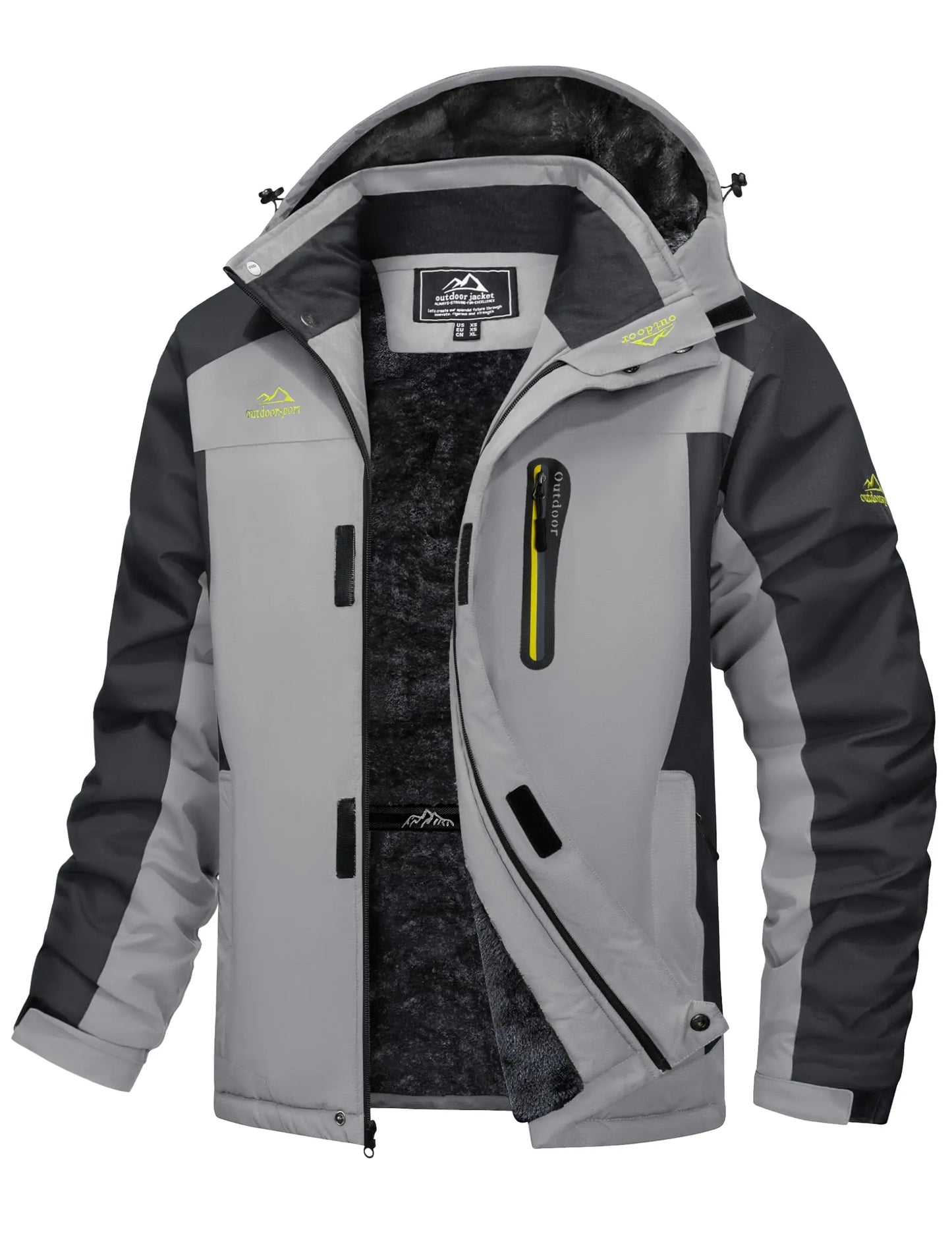 Cavva Men's Waterproof Fleece Lined Winter Parka Jacket