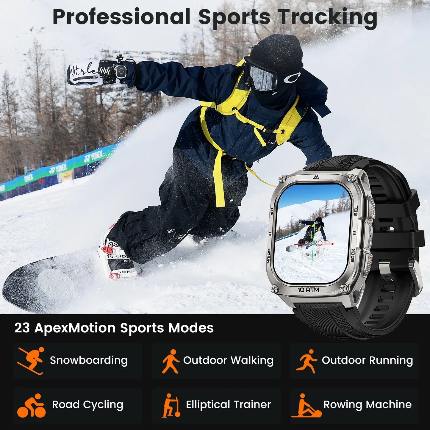 KOSPET Tank M4 Smart Watch GPS Offline Maps 10 ATM