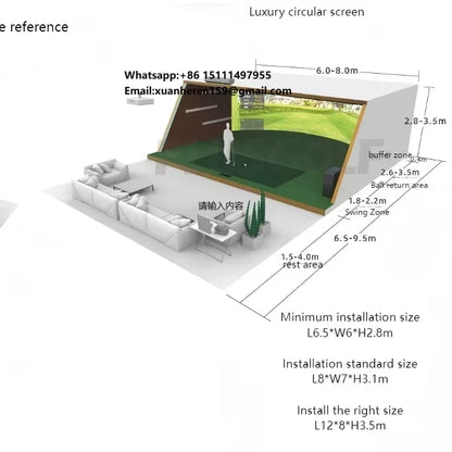 EasyPlay Indoor Golf Simulator With Baseball And Softball Games