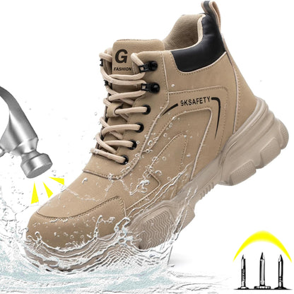 Impact Resistant Steel Toe Safety Boots For Construction Labor