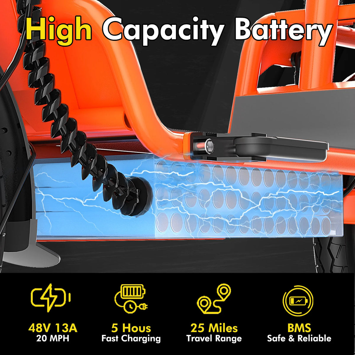 Bodywel T3 Foldable Electric Bike With Rechargeable Battery