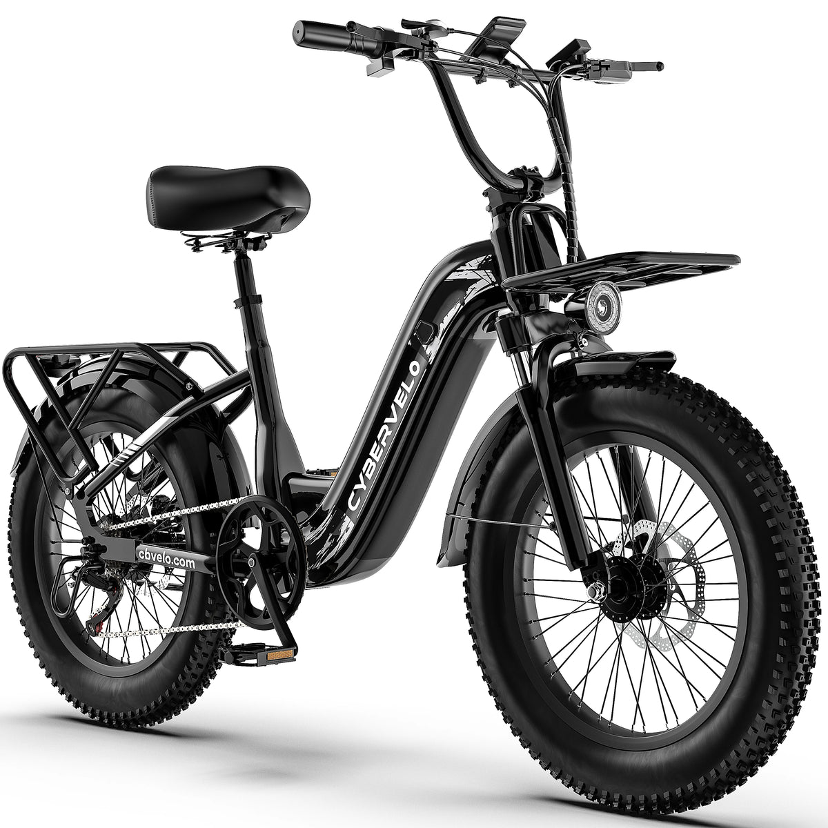 Cybervelo 1000W Peak Fat Tire Step Through Electric Bike
