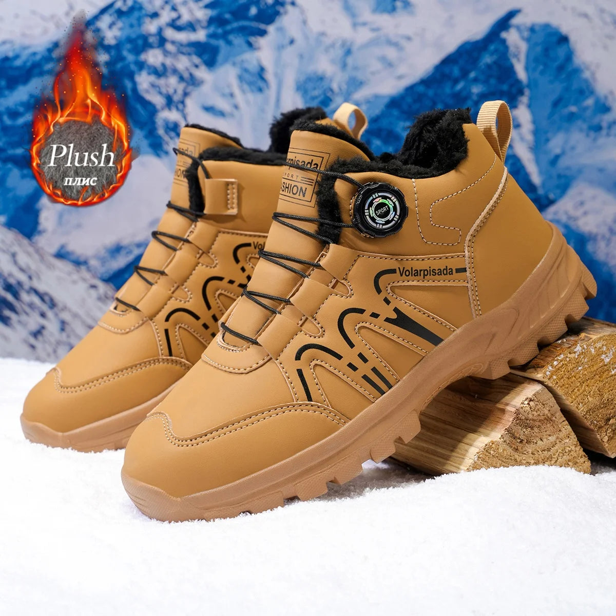Waterproof Fleece Lined Unisex Winter Ankle Snow Boots