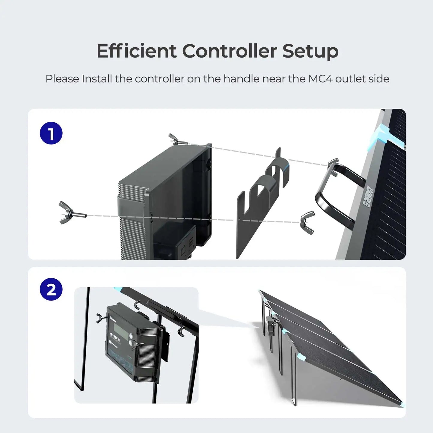 Renogy 220W Foldable Solar Panel Suitcase Portable High Efficiency IP67