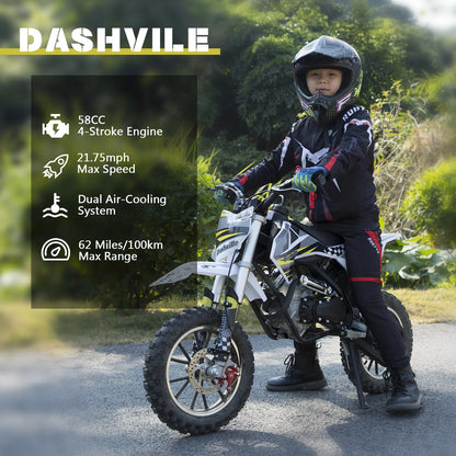 Gas Dirt Bike For Kids 4 Stroke Off Road Motocross Pit Bike